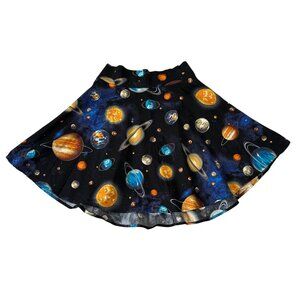 Retrolicious Solar System Outer Space A-Line Mini Skirt Size M Academia Teacher